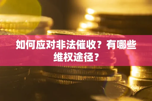 北京如何应对非法催收？有哪些维权途径？
