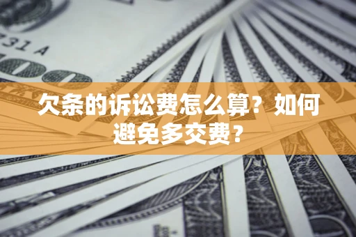 北京欠条的诉讼费怎么算？如何避免多交费？